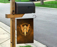 Viking Garden Flag Gold Spear Of The God Odin Gungnir and Two Gold Ravens RLT12 - Wonder Print Shop