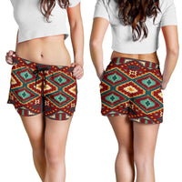 native-american-united-tribes-pattern-all-over-print-women-shorts