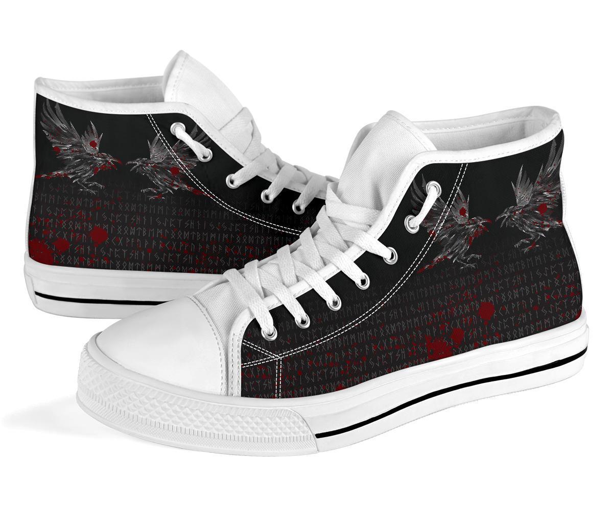 viking-high-top-shoes-odin-huginn-and-muninn-rune-blood