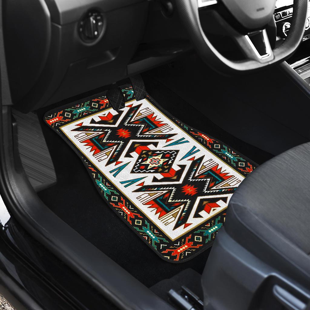 Tribal Colorful Design Native American Front and Back Car Mats (Set Of 4) LT10 - Wonder Print Shop