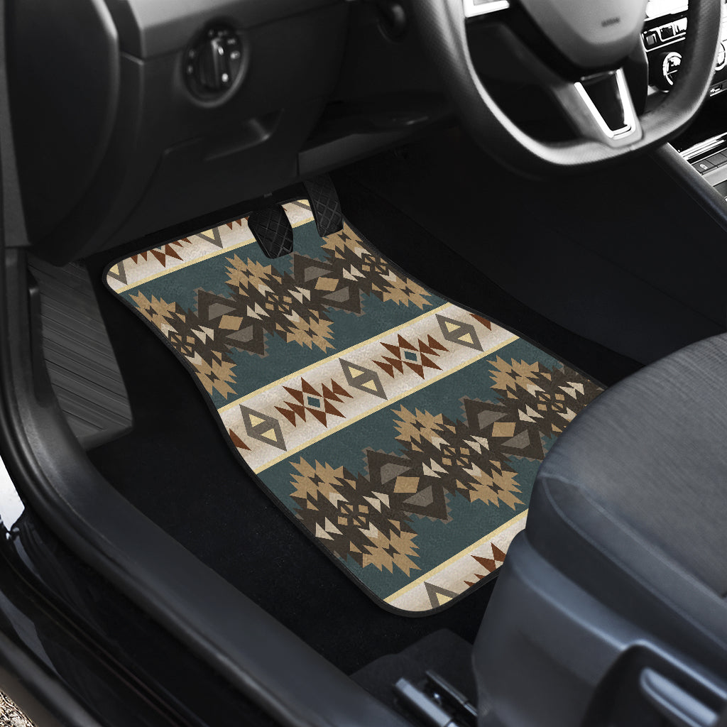 Native American Navajo Geometric Seamless PatternFront and Back Car Mats Set Of 4 LT10 - Wonder Print Shop