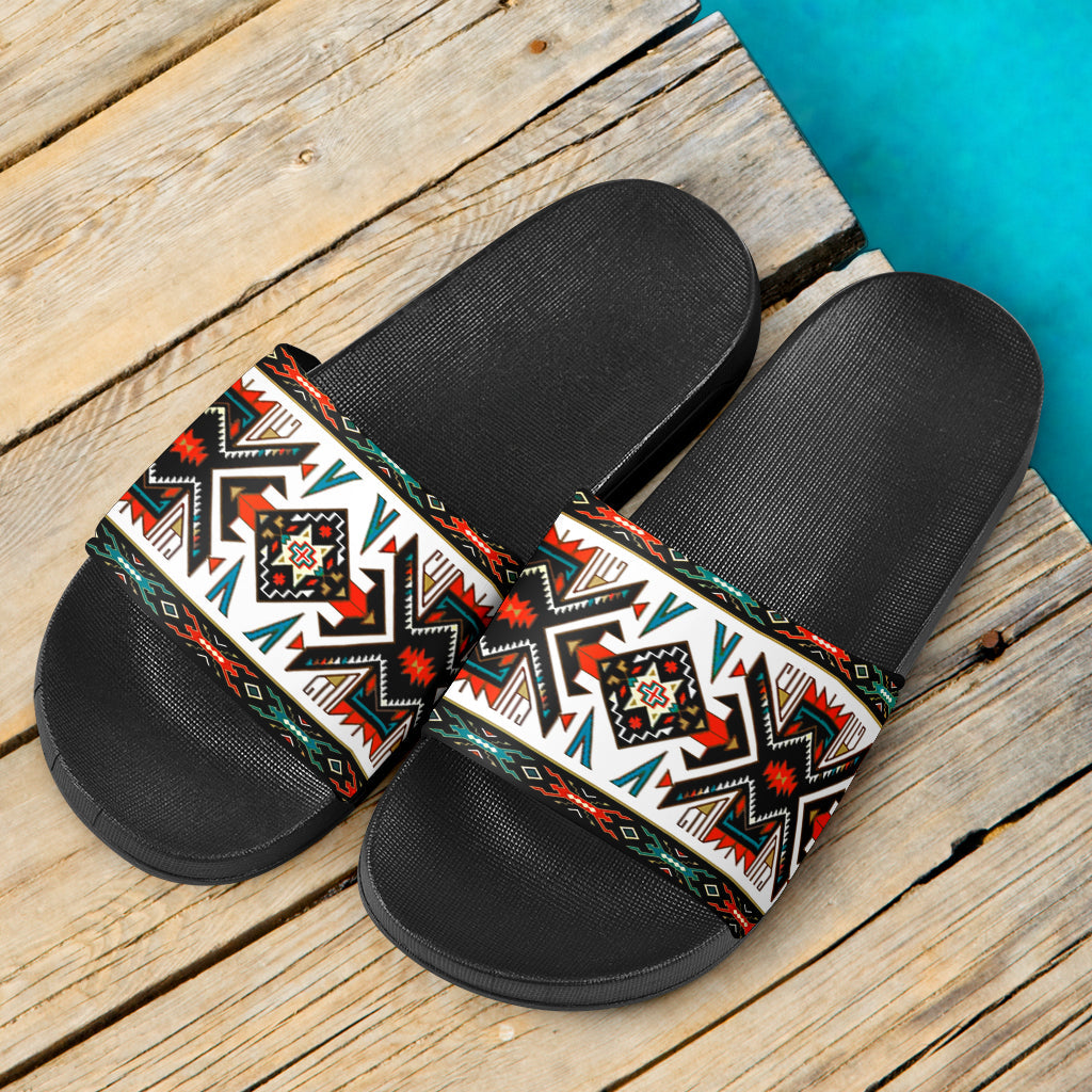 tribal-colorful-pattern-native-american-slide-sandals