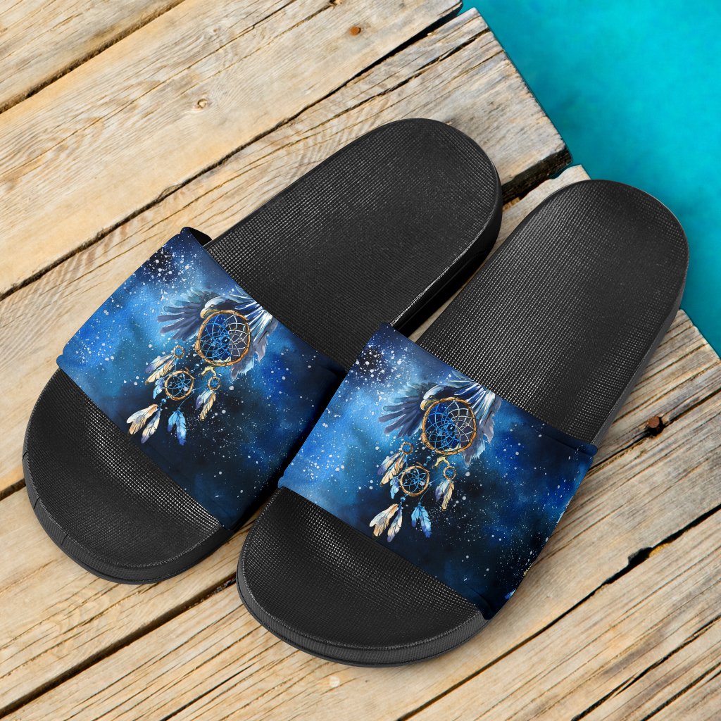 blue-galaxy-dreamcatcher-native-american-slide-sandals