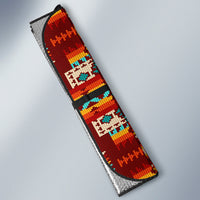 red-pattern-native-american-auto-sun-shades