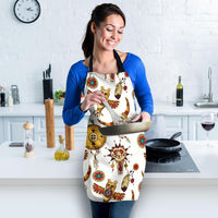 bison-owl-feather-native-american-apron