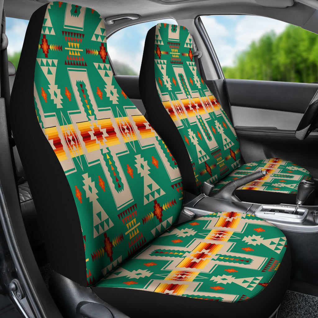 Green Tribe Design Native American Car Seat Covers LT10 - Wonder Print Shop