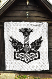 Viking Thor S Hammer Mjollnir Premium Quilt RLT12 - Wonder Print Shop
