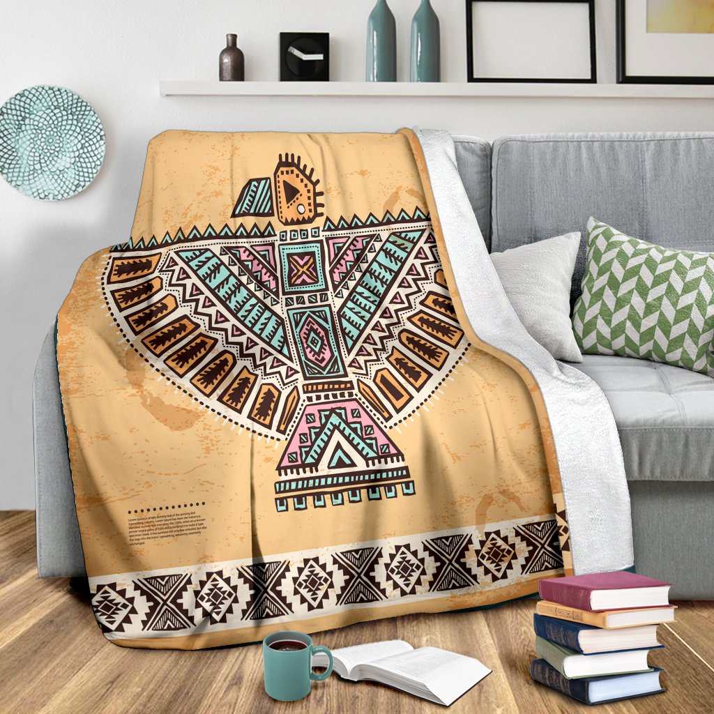 thunderbird-brown-throw-blanket-native-american-artwork