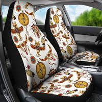 Bison Owl Feather Native American Car Seat Covers LT10 - Wonder Print Shop