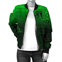 Viking Women's Bomber Jacket, Skoll and Hati RLT12 - Wonder Print Shop