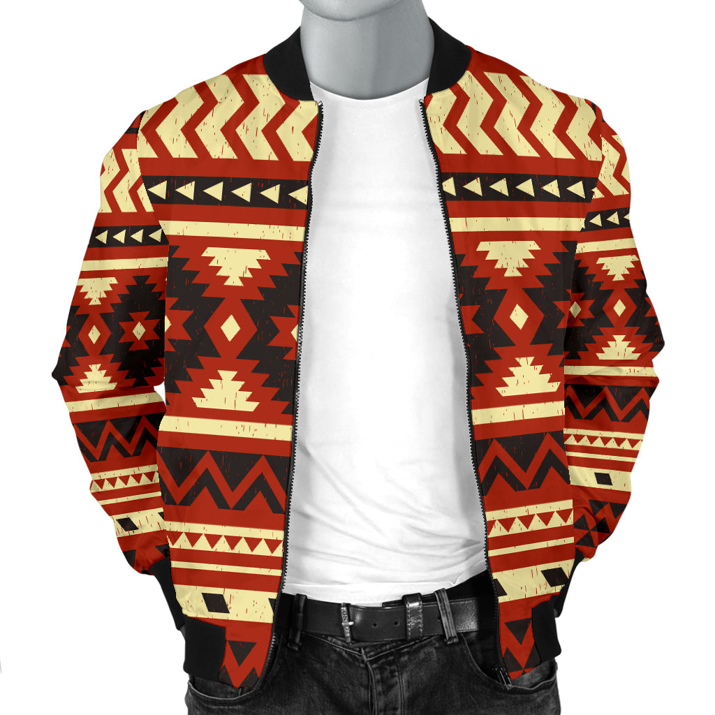 Seamless Ethnic Pattern Men's Bomber Jacket LT10 - Wonder Print Shop