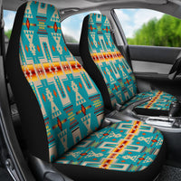 Turquoise Tribe Design Native American Car Seat Covers LT10 - Wonder Print Shop