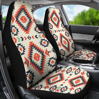 Pink Geometric Pattern Car Seat Covers LT10 - Wonder Print Shop