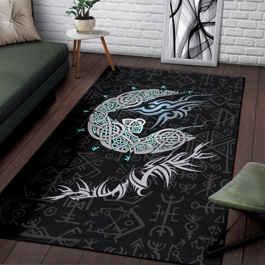 Viking Fenrir Wolf Area Rug RLT12 - Wonder Print Shop