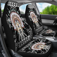 Wolf Pattern Black Car Seat Cover LT10 - Wonder Print Shop