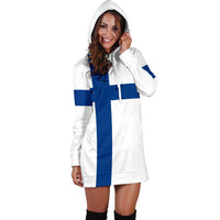 Finland Hoodie Dress Original Flag - Wonder Print Shop