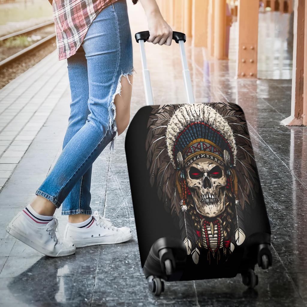 Skull Chief Native American Luggage Covers LT10 - Wonder Print Shop