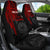 Tahiti Personalised Car Seat Covers - Tahiti Seal In Heartbeat Patterns Style Red - Wonder Print Shop