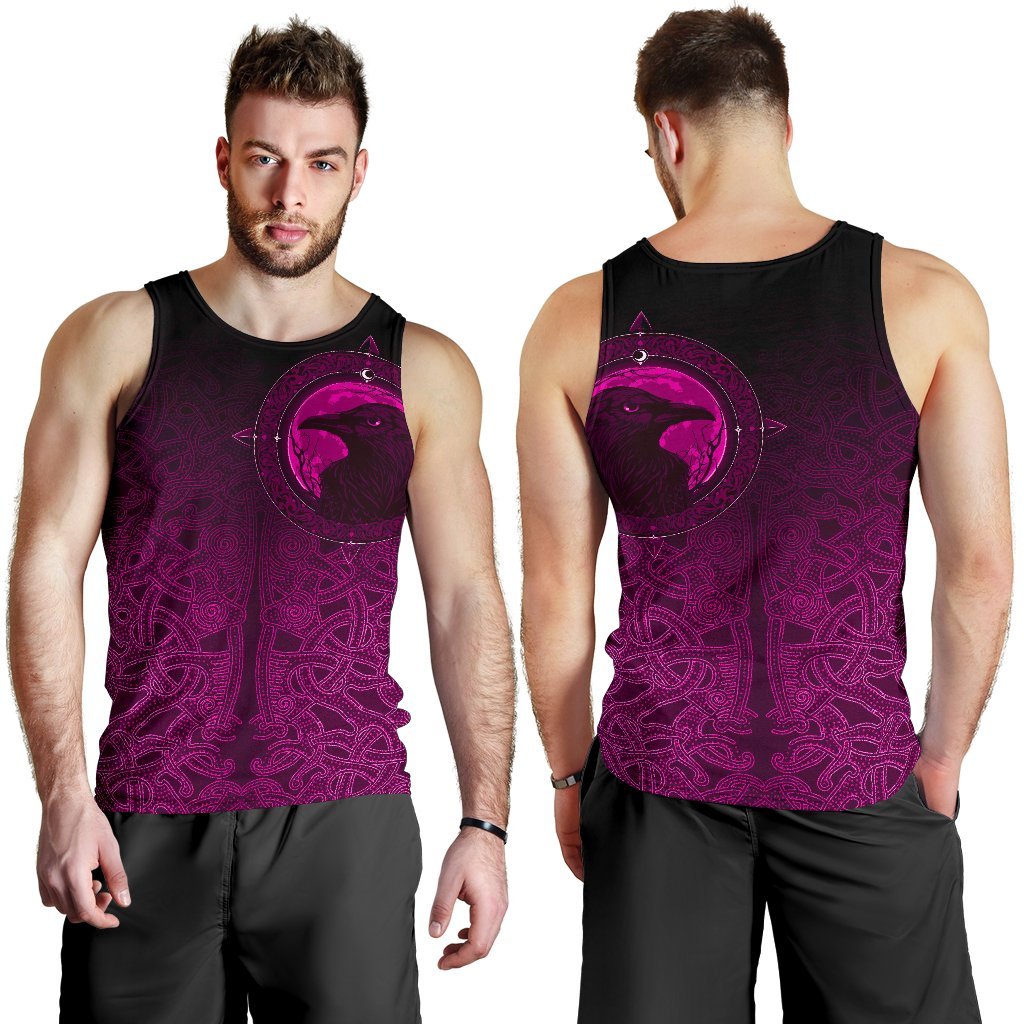 viking-mens-tank-top-ethnic-odin-raven-pink