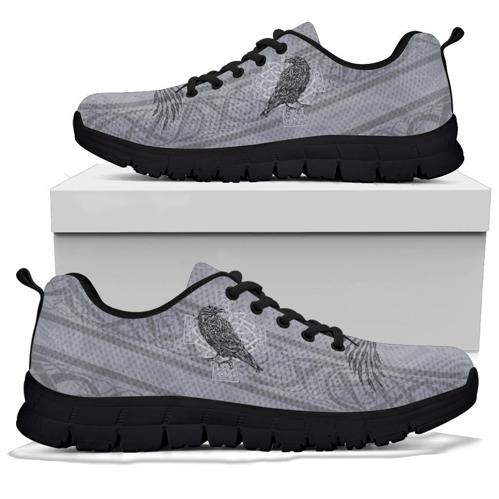 Viking Sneakers - Odin's Celtic Raven - Scandinavian Tattoo RLT12 - Wonder Print Shop