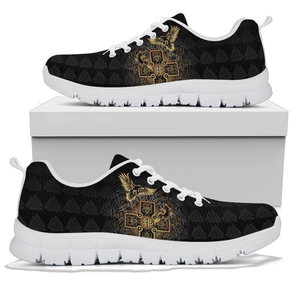 Viking Sneakers - Odin's Celtic Raven Tattoo RLT12 - Wonder Print Shop