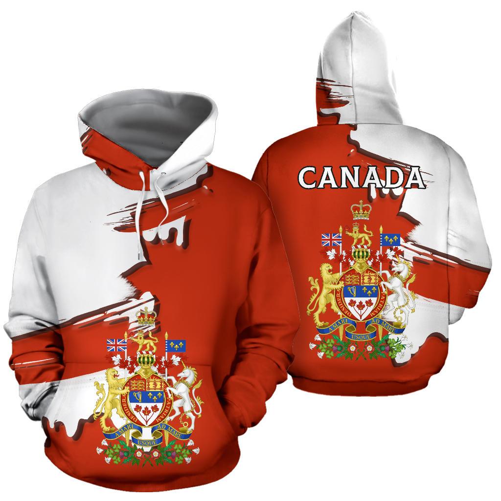canada-coat-of-arms-unique-hoodie-scratch-style