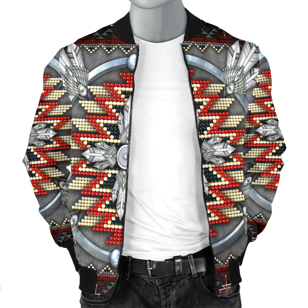 Naumaddic Arts Native American Bomber Jacket LT10 - Wonder Print Shop