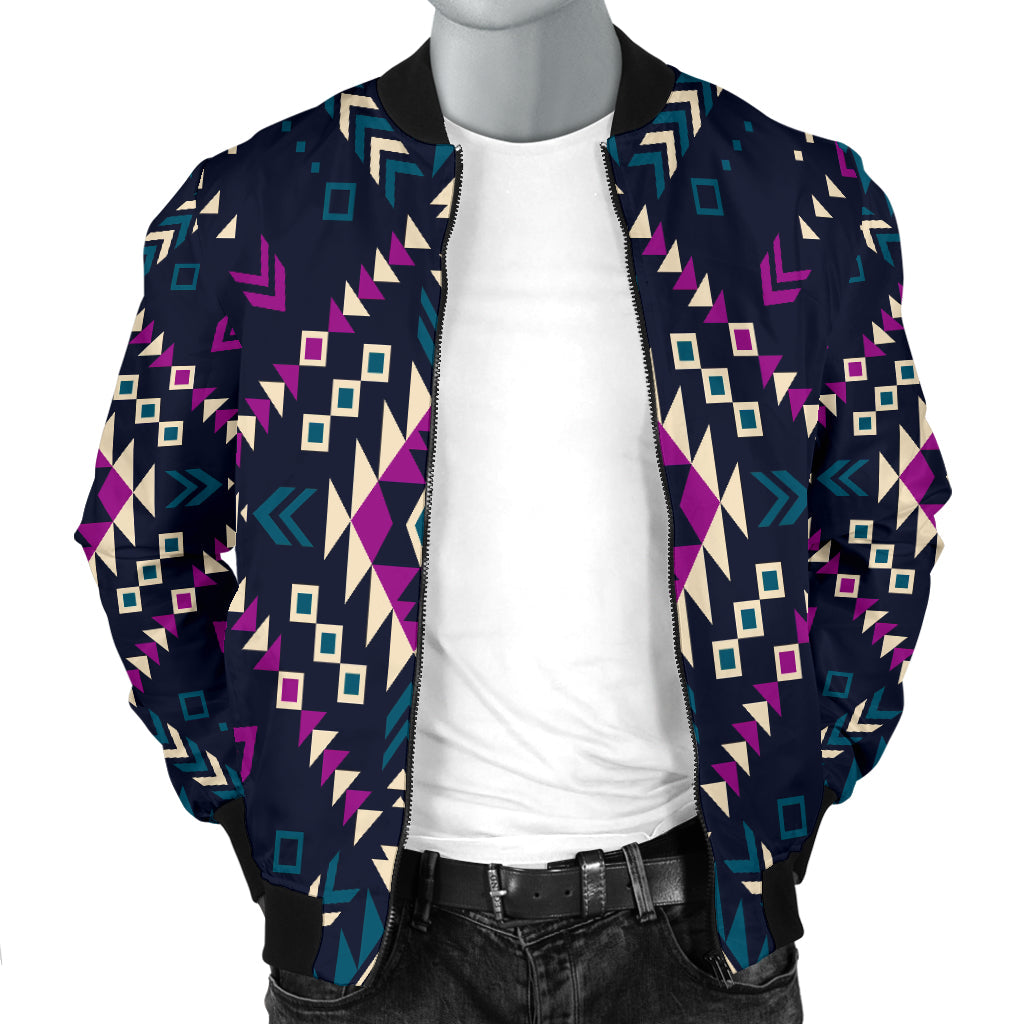Dark Color Pattern Men's Bomber Jacket LT10 - Wonder Print Shop