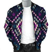 Dark Color Pattern Men's Bomber Jacket LT10 - Wonder Print Shop