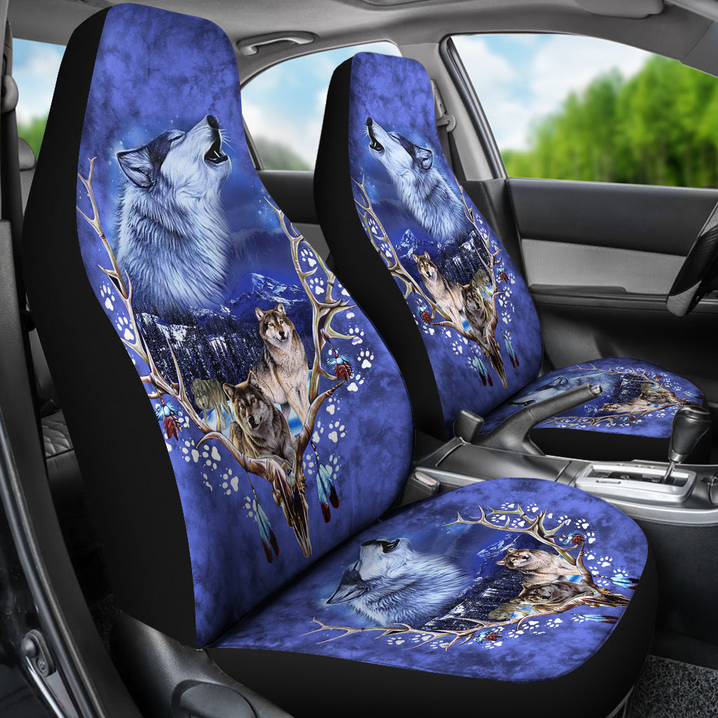 Wolve Native American Car Seat Covers LT10 - Wonder Print Shop