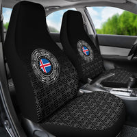 Viking Car Seat Covers Iceland Coat Of Arms RLT12 - Wonder Print Shop