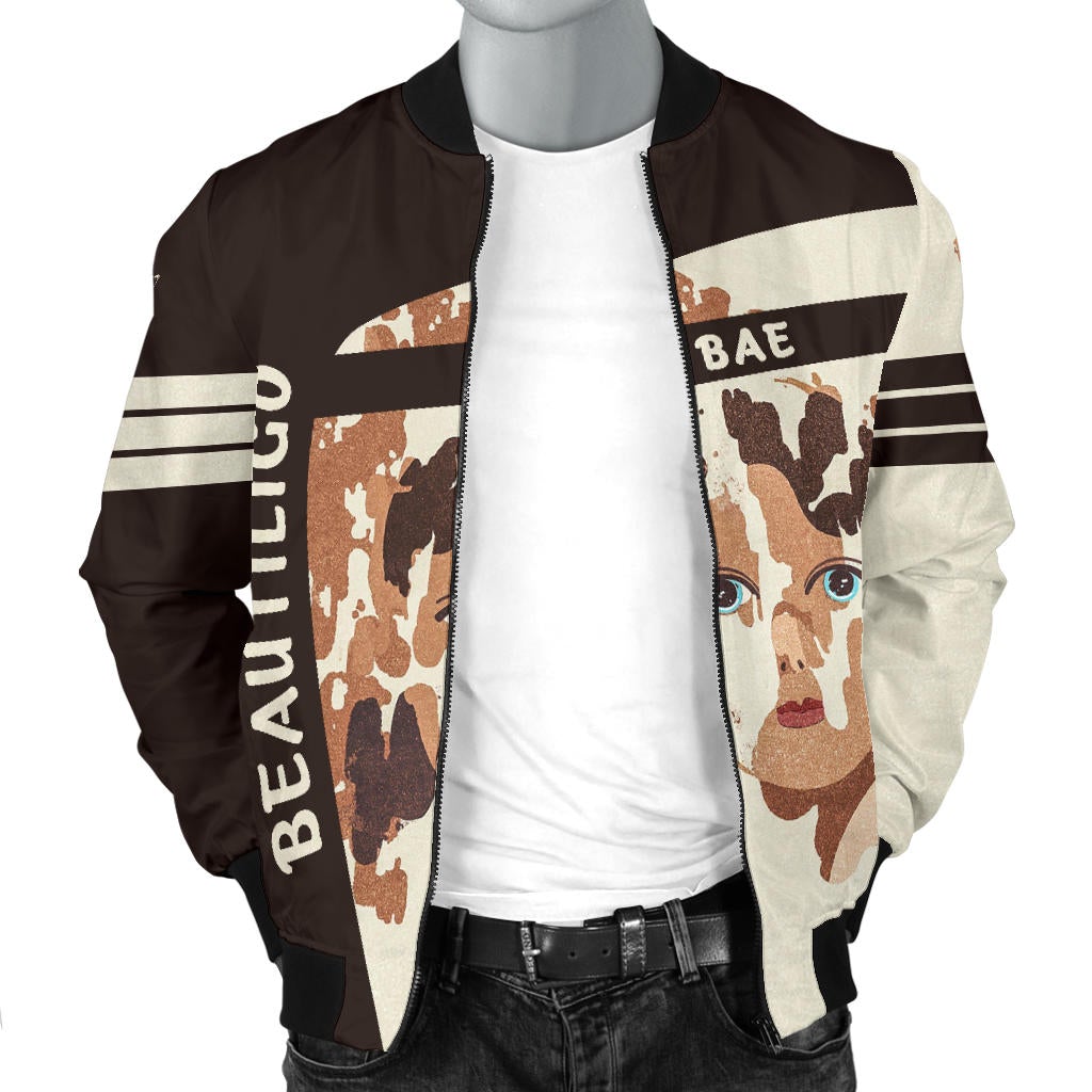 Wonder Print Shop Jacket Vitiligo Day Beautiligo Bae Bomber Jacket LT10 - Wonder Print Shop