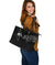 Viking Large Leather Tote Raven and Wolf Special Tattoo RLT12 - Wonder Print Shop
