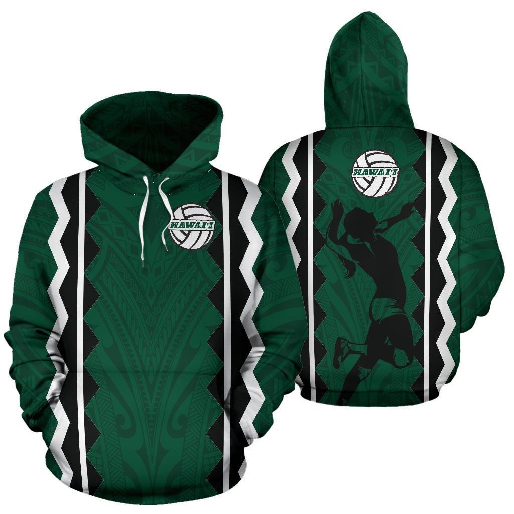 Polynesian Hawaii Womens Volleyball Team Supporter All Over Hoodie - Wonder Print Shop