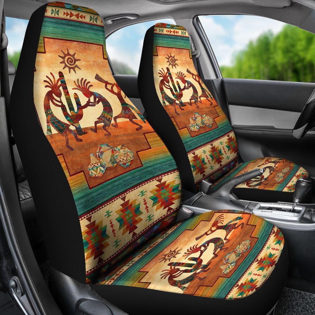 Kokopelli Totems Native American Car Seat Covers LT10 - Wonder Print Shop