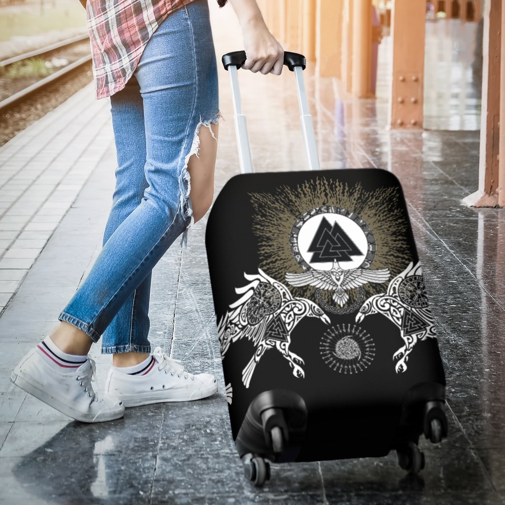Viking Luggage Covers Raven, Valknut and Vegvisir RLT12 - Wonder Print Shop