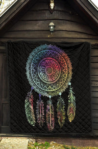 Mandala Dreamcatcher Native American Premium Quilt LT10 - Wonder Print Shop