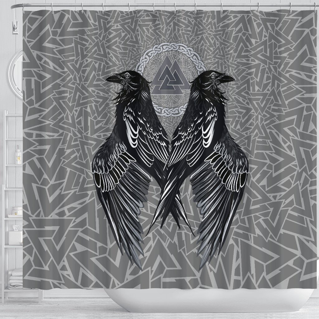 viking-shower-curtain-raven-valknut