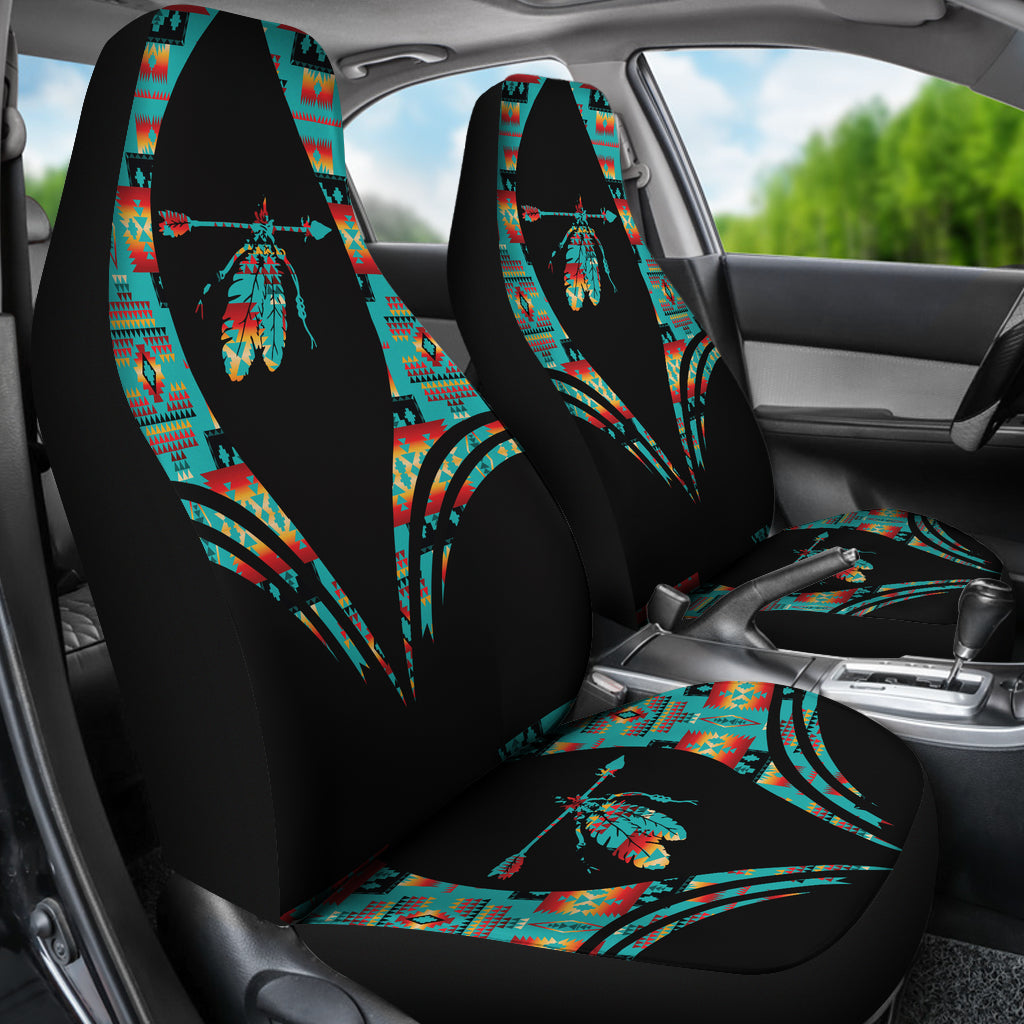 Pattern Feather Native American Car Seat Cover LT10 - Wonder Print Shop