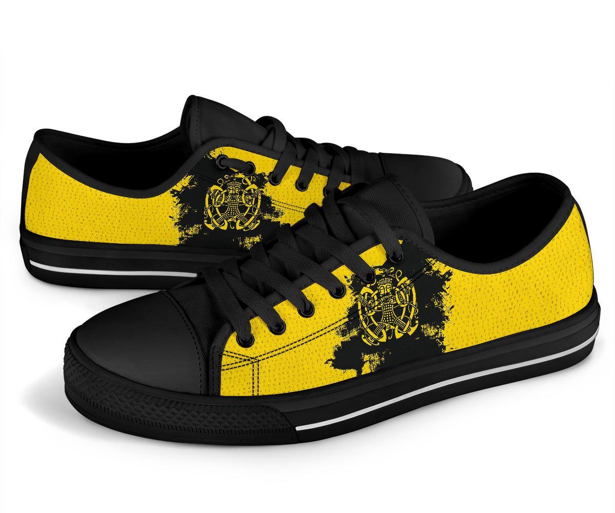 viking-low-top-shoes-loki-bound-triskele-rune-gold