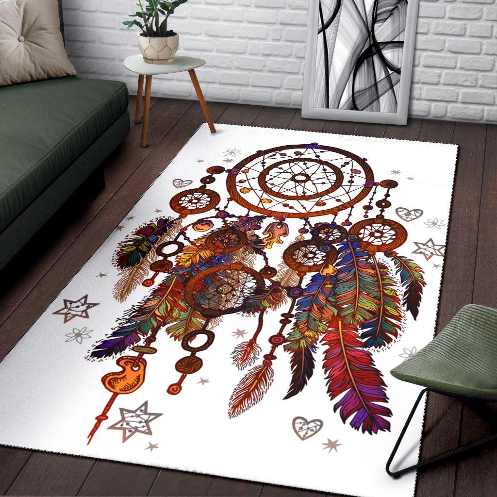 Dreamcatcher Native American Pride Area Rug LT10 - Wonder Print Shop
