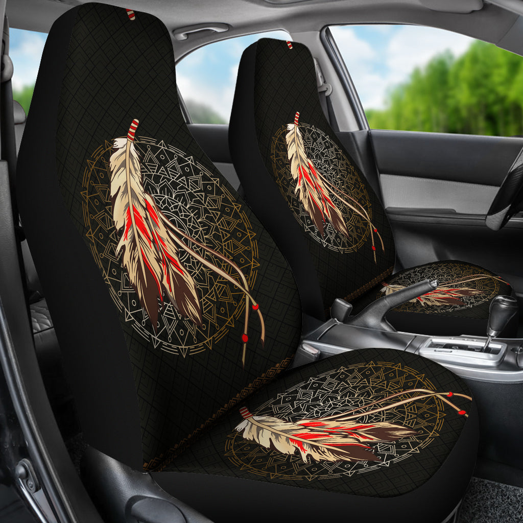 Feathers 3D Car Seat Covers LT10 - Wonder Print Shop