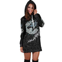 Viking Fenrir Wolf Women's Hoodie Dress RLT12 - Wonder Print Shop