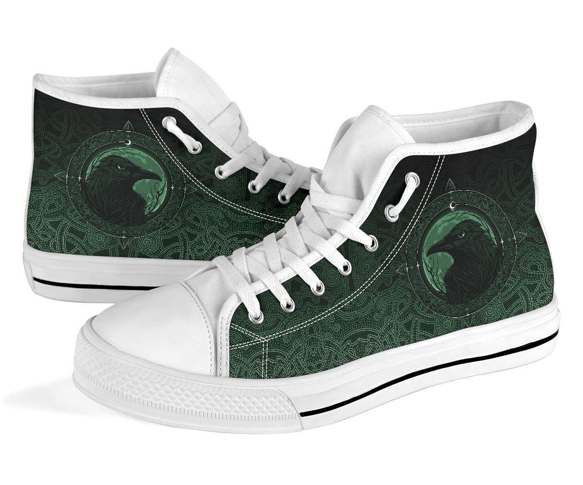 viking-high-top-shoes-ethnic-odin-raven-green
