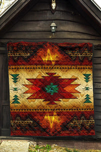 Southwest Brown Symbol Native American Premium Quilt LT10 - Wonder Print Shop