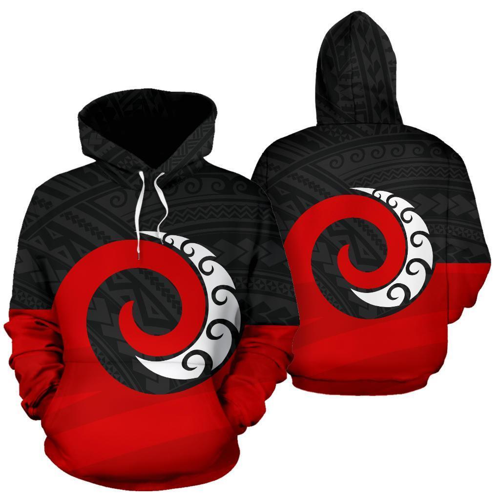 Koru Maori New Zealand Hoodie - Wonder Print Shop