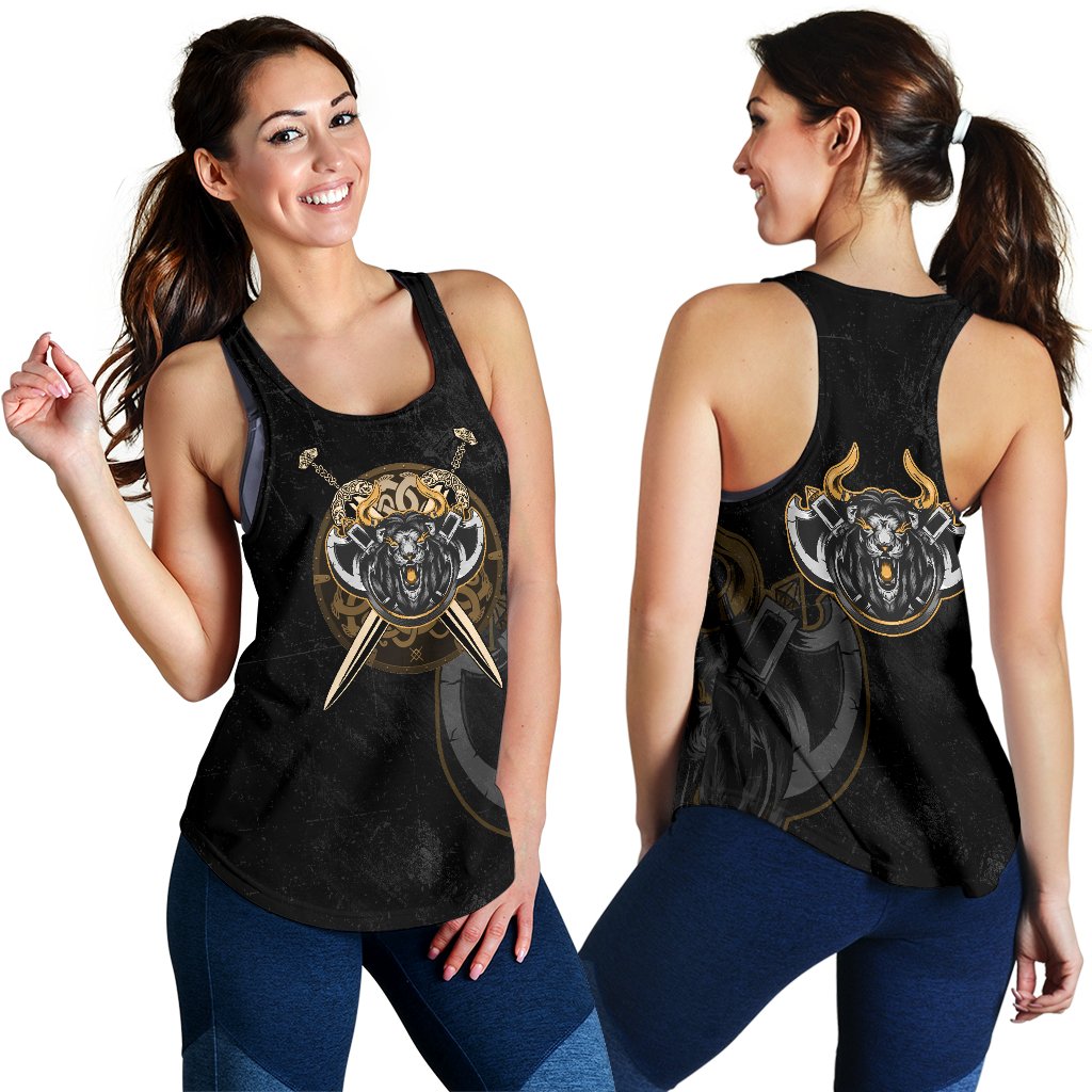 Viking Women's Racerback Tank Lion RLT12 - Wonder Print Shop