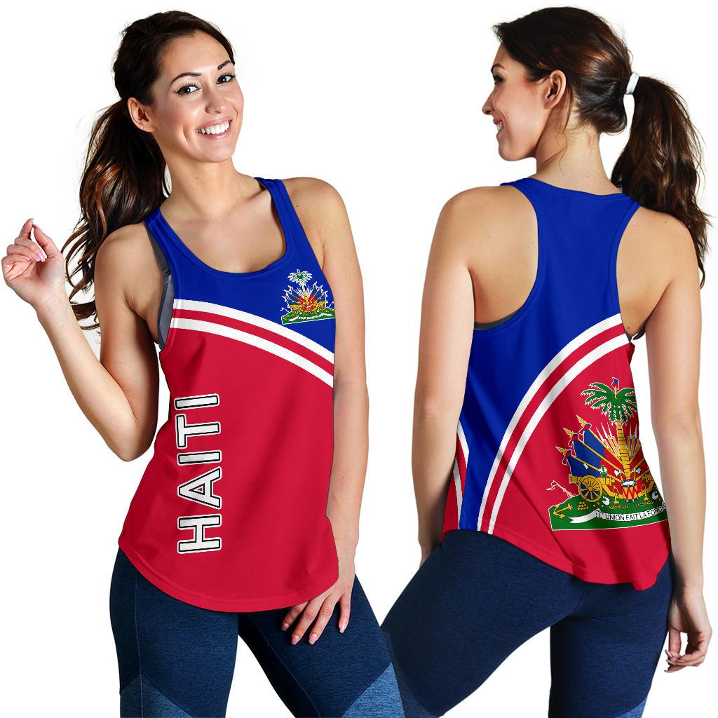 Haiti Women's Racerback Tank - Curve Version - Wonder Print Shop