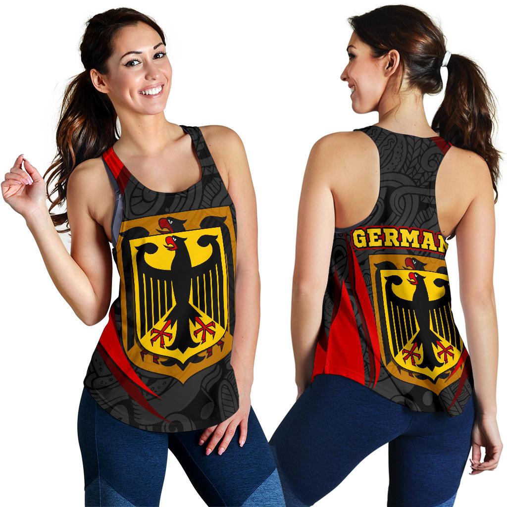 Germany Women's Racerback Tank - Germany Spirit - Wonder Print Shop