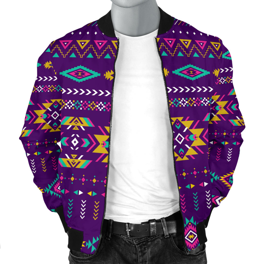 Light Purple Men's Bomber Jacket LT10 - Wonder Print Shop